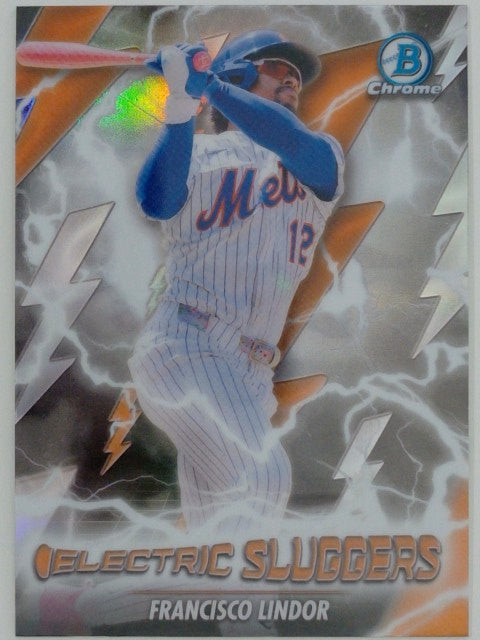 2026 Bowman Baseball Electric Sluggers Francisco Lindor #ES-1