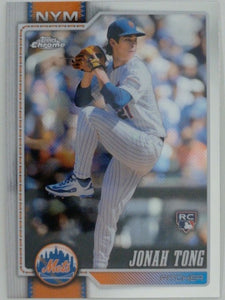 2026 Topps Chrome Baseball Jonah Tong #269 RC