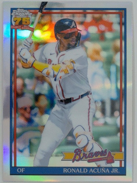 2026 Topps Chrome Baseball 1991 Topps Baseball Ronald Acuña Jr. #91CB-5