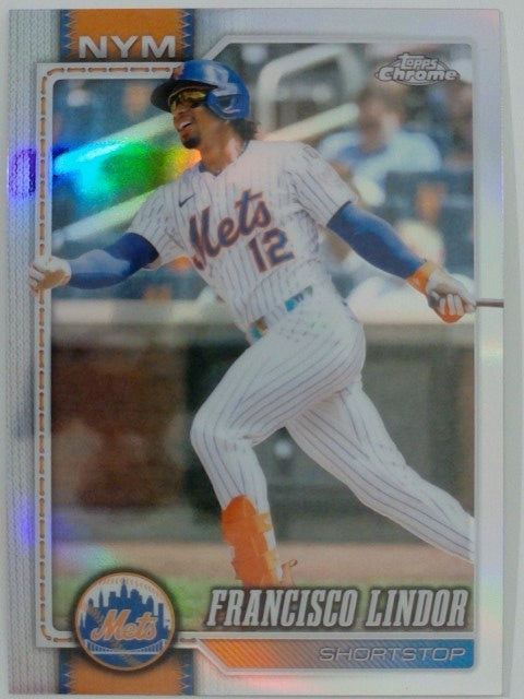 2026 Topps Chrome Baseball Refractors Francisco Lindor #299