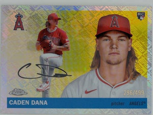 2025 Topps Chrome Platinum Topps Refractors 296/499 Caden Dana #247 RC