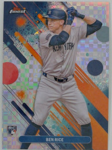 2025 Finest Baseball Checkerboard Refractors Ben Rice #48 RC