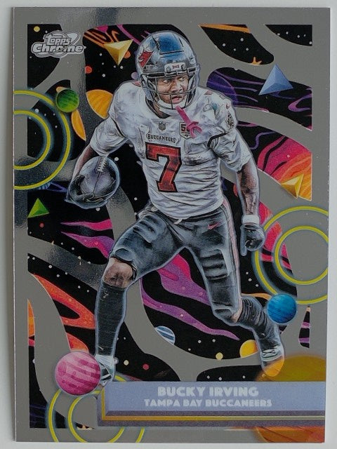 2025 Topps Chrome Cosmic Football Bucky Irving #93