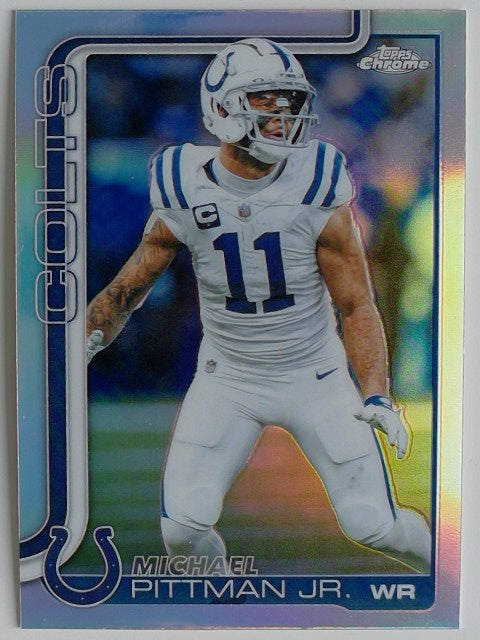 2025 Topps Chrome Football Refractor Michael Pittman Jr. #126