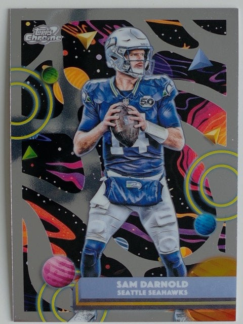 2025 Topps Chrome Cosmic Football Sam Darnold #89