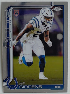 2025 Topps Chrome Football DJ Giddens #390 RC