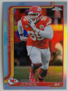 2025 Topps Chrome Football Refractor Chris Jones #153