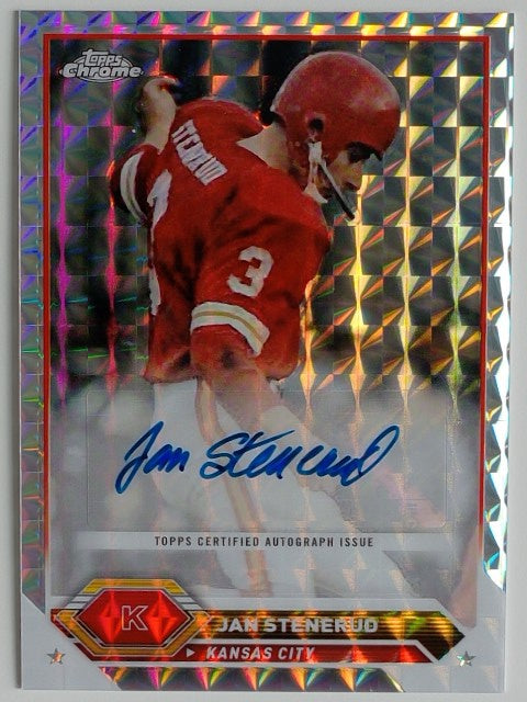 2023 Topps Composite Topps Chrome Autographs Geometric Jan Stenerud #TCA-JS