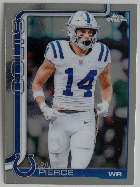 2025 Topps Chrome Football Alec Pierce #125