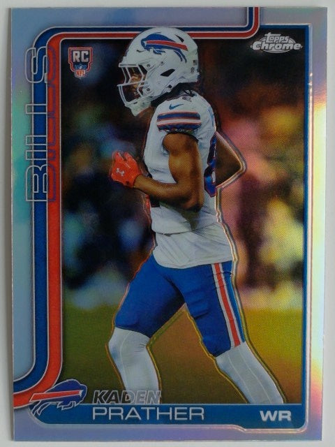 2025 Topps Chrome Football Refractor Kaden Prather #394 RC