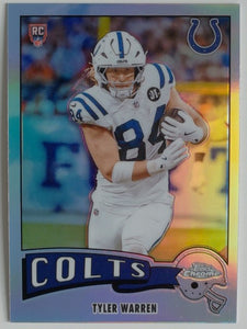 2025 Topps Chrome Football 1975 Topps Refractor Tyler Warren #1975-15