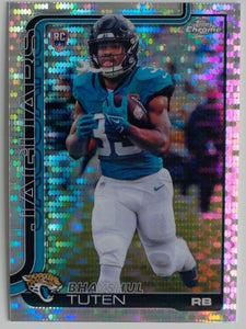 2025 Topps Chrome Football Pulsar Refractor Bhayshul Tuten #389 RC