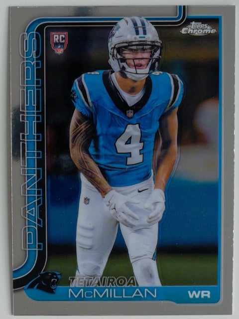 2025 Topps Chrome Football Tetairoa McMillan #326 RC