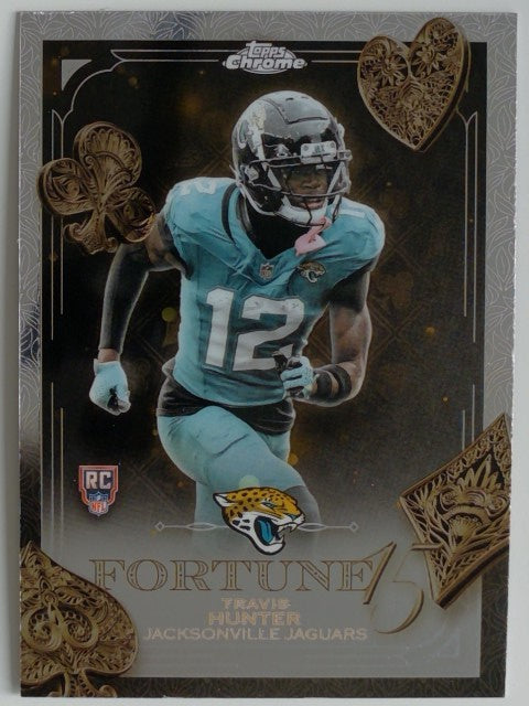 2025 Topps Chrome Football Fortune 15 Travis Hunter #F15-20