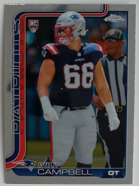 2025 Topps Chrome Football Will Campbell #379 RC