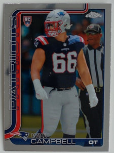 2025 Topps Chrome Football Will Campbell #379 RC