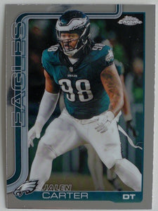 2025 Topps Chrome Football Jalen Carter #250