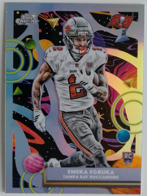 2025 Topps Chrome Cosmic Football Refractor Shemar Stewart #119 RC