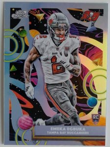 2025 Topps Chrome Cosmic Football Refractor Shemar Stewart #119 RC