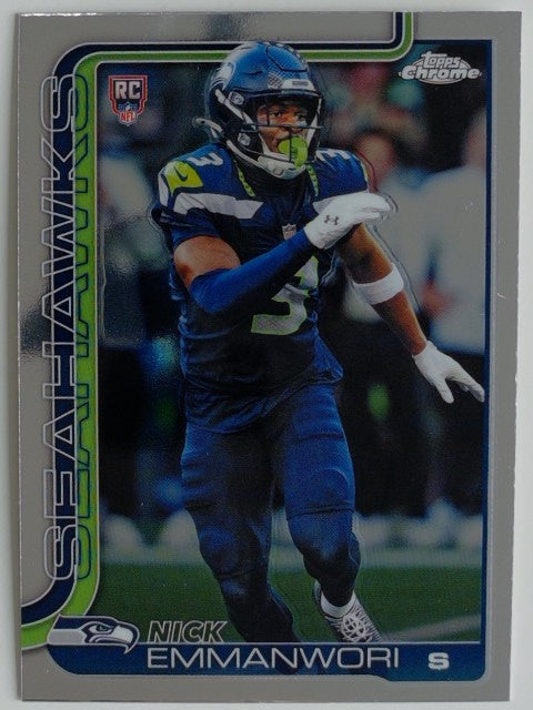 2025 Topps Chrome Football Nick Emmanwori #348 RC