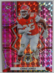 2022 Panini Mosaic Football Mosaic Camo Pink Chris Jones #99
