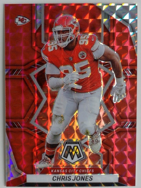 2022 Panini Mosaic Football Mosaic Red Chris Jones #99