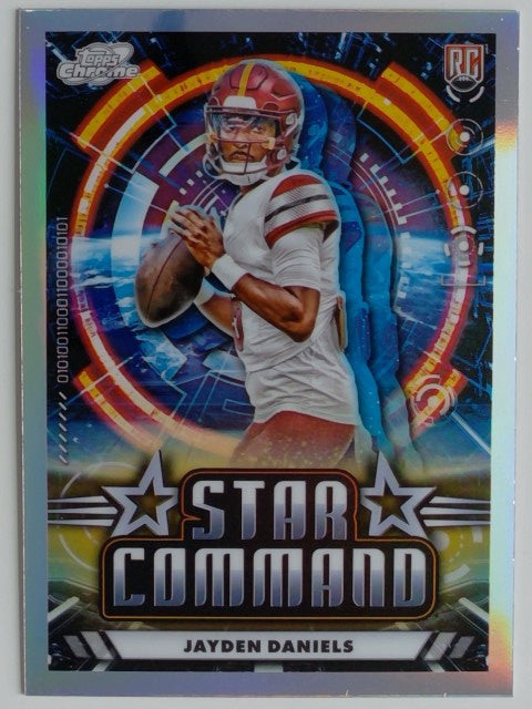 2024 Topps Chrome Cosmic Football Star Command Jayden Daniels #SC-25