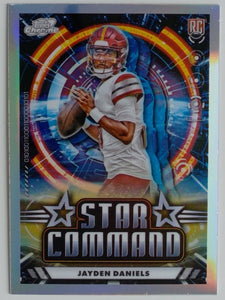 2024 Topps Chrome Cosmic Football Star Command Jayden Daniels #SC-25