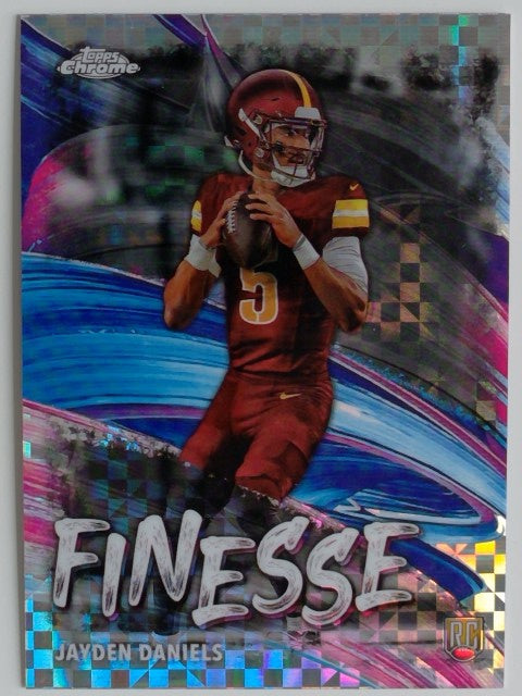 2024 Topps Chrome Football Finesse X-Fractor Jayden Daniels #F-3