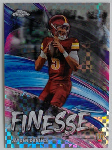 2024 Topps Chrome Football Finesse X-Fractor Jayden Daniels #F-3
