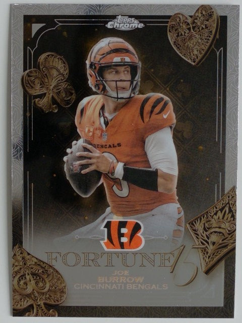 2025 Topps Chrome Football Fortune 15 Joe Burrow #F15-5