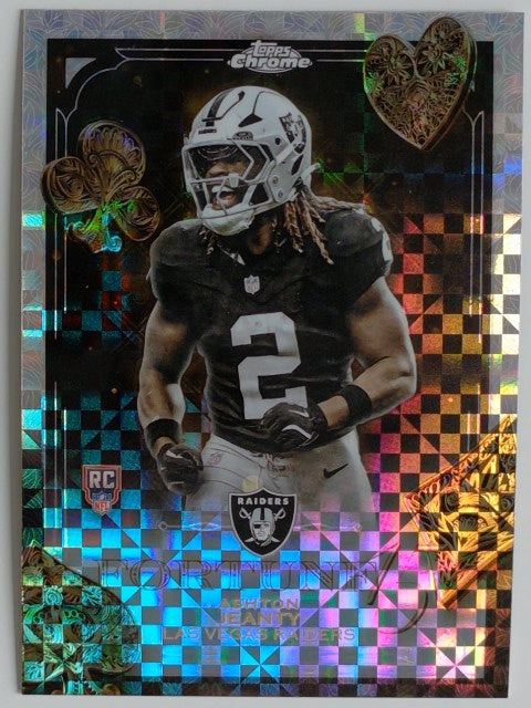 2025 Topps Chrome Football Fortune 15-Fractor Ashton Jeanty #F15-24
