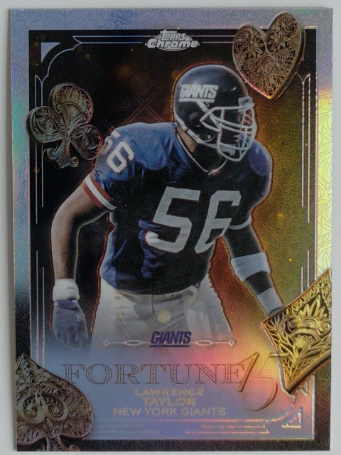 2025 Topps Chrome Football Fortune 15 Lawrence Taylor #F15-32