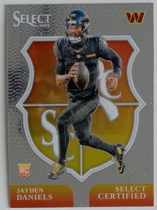 2024 Panini Select Football Select Certified Rookies Jayden Daniels #2