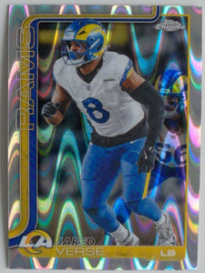 2025 Topps Chrome Football Ray Wave Refractor Jared Verse #173
