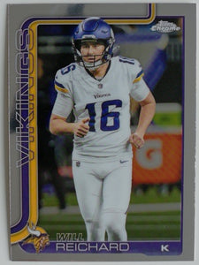 2025 Topps Chrome Football Will Reichard #203