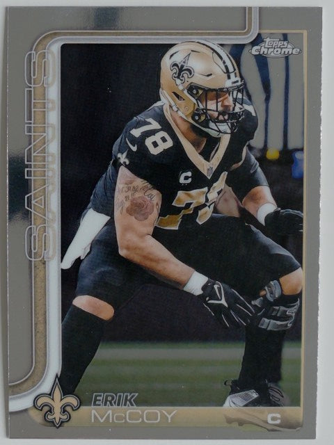 2025 Topps Chrome Football Erik McCoy #223
