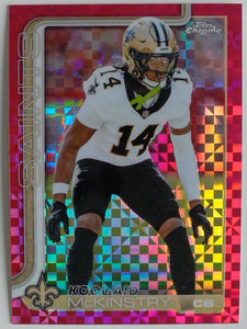 2025 Topps Chrome Football Hot Pink X-Fractor Kool-Aid McKinstry #224