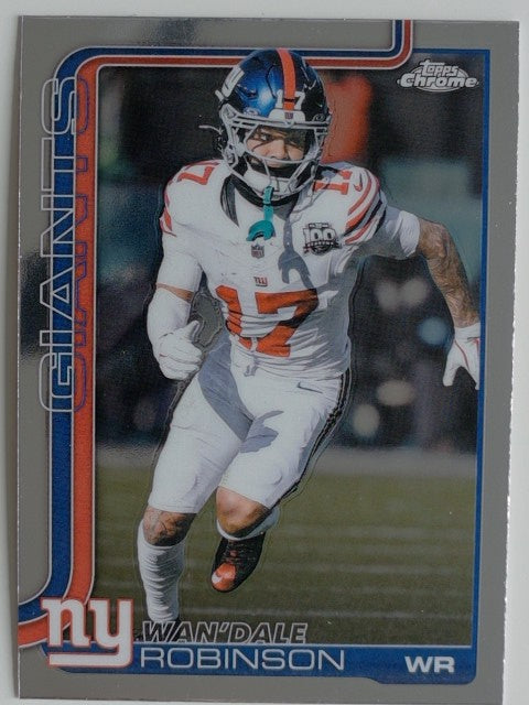2025 Topps Chrome Football Wan'Dale Robinson #227
