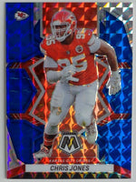 2022 Panini Mosaic Football Mosaic Blue 39/99 Chris Jones #99
