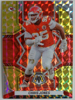 2022 Panini Mosaic Choice Fusion Red and Yellow 37/80 Chris Jones #99