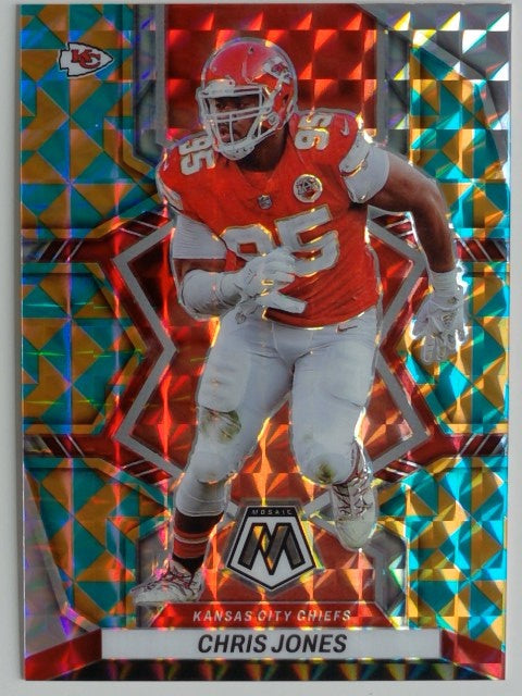 2022 Panini Mosaic Football Mosaic Tessellation 05/15 Chris Jones #99
