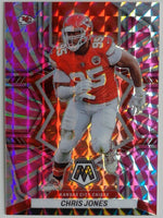 2022 Panini Mosaic Football Mosaic Pink Swirl 08/11 Chris Jones #99