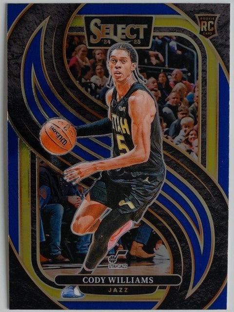 2024-25 Panini Select Basketball Blue (Retail) Cody Williams #172 RC
