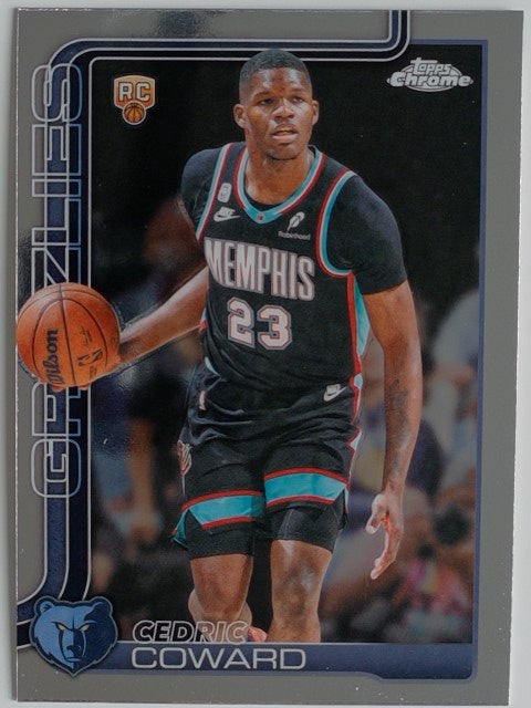 2025-26 Topps Chrome Update Basketball Cedric Coward #161 RC