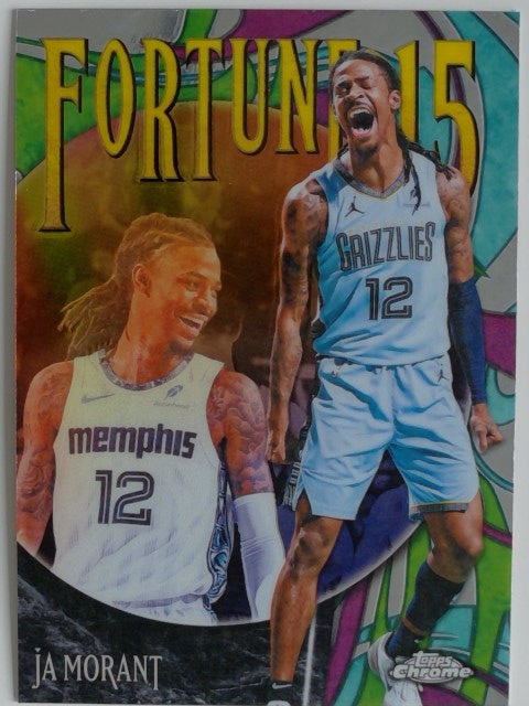 2025-26 Topps Chrome Update Basketball Fortune 15 Ja Morant #F15-4