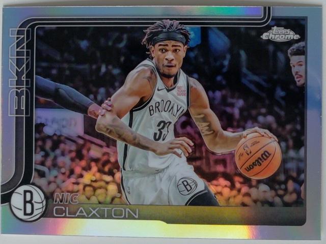 2025-26 Topps Chrome Basketball Refractor Nic Claxton #27