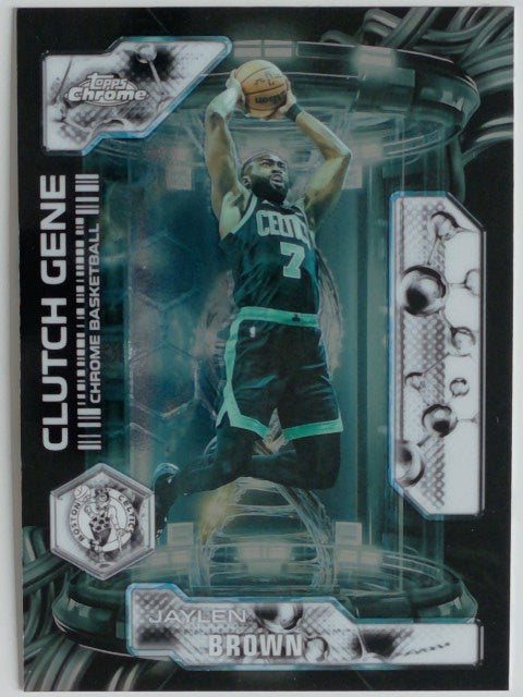 2025-26 Topps Chrome Update Basketball Clutch Gene Jaylen Brown #CG-10