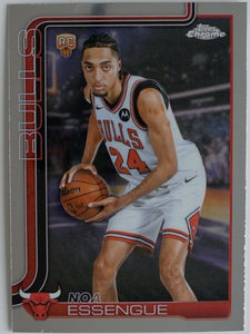 2025-26 Topps Chrome Update Basketball Noa Essengue #162 RC