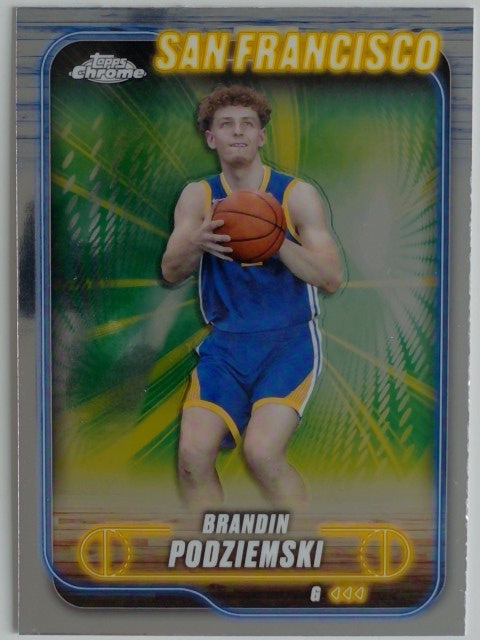 2024-25 Topps Chrome Basketball Brandin Podziemski #7